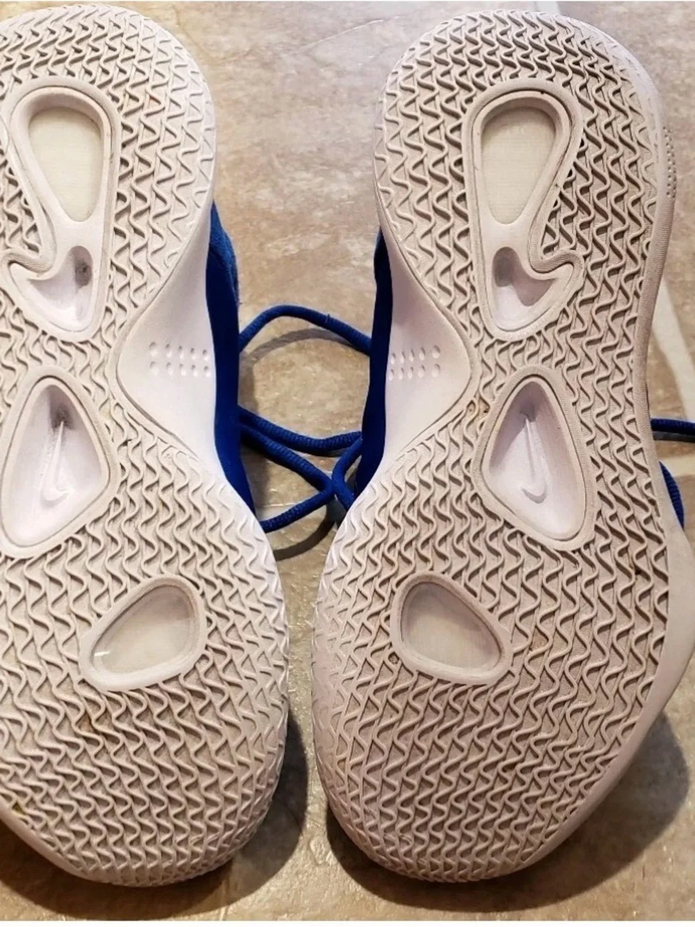 Nike Royal Blue and Black High-Top Shoes Basketball